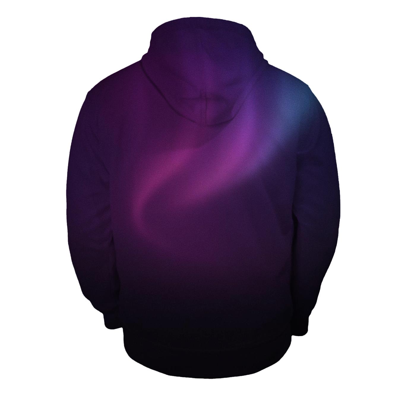 Midnight Plum Aurora Gradient premium hoodies
