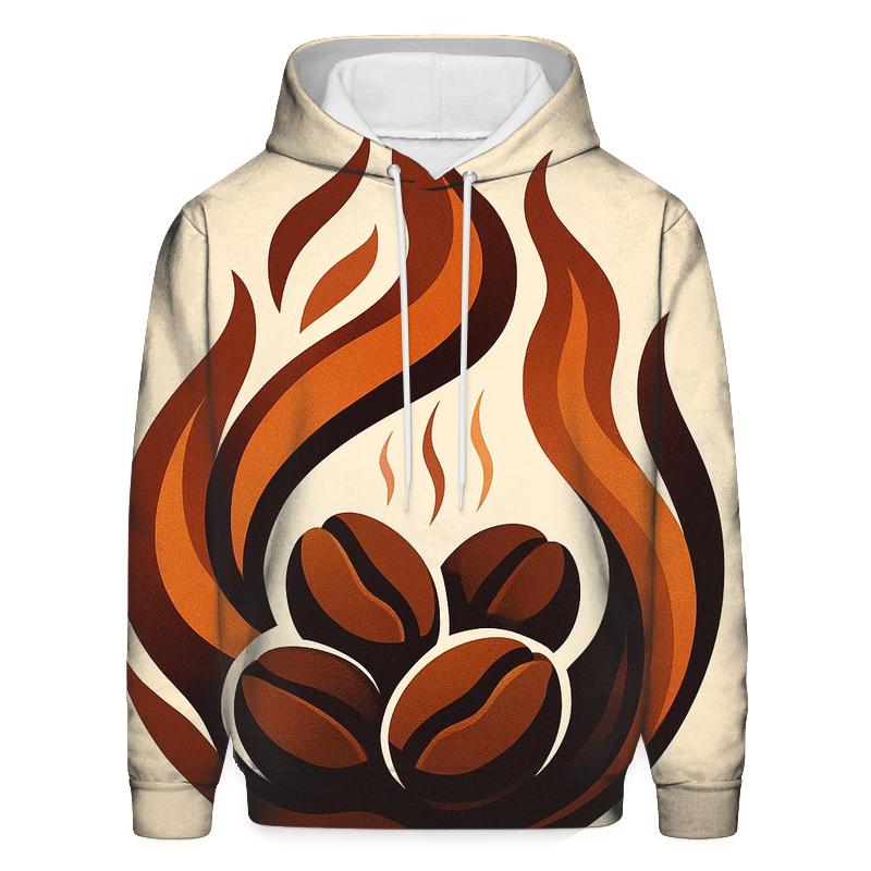 Copper Roast Flames printed hoodies