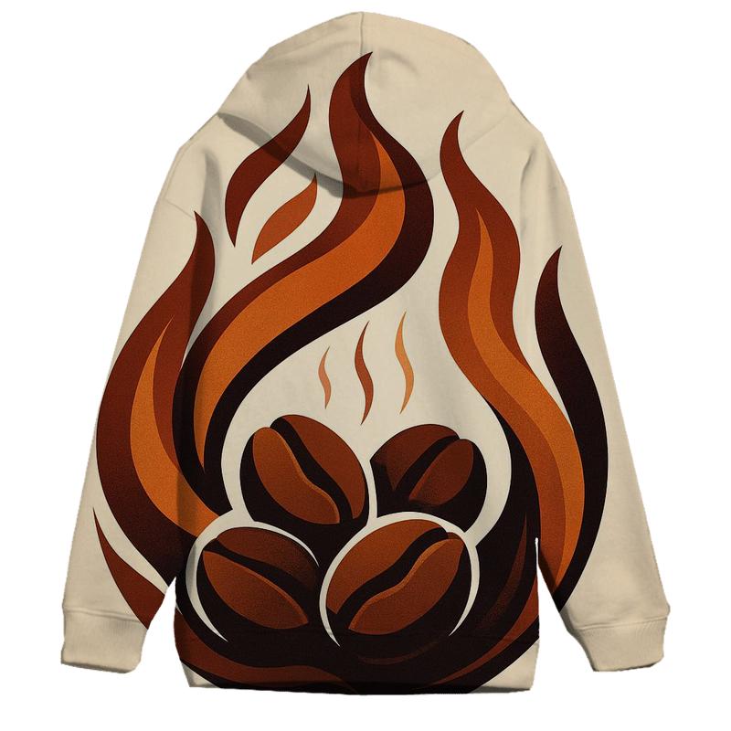 Copper Roast Flames printed hoodies