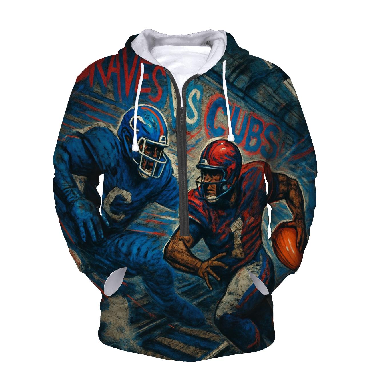 Subway Tunnel Blitz Chase printed hoodies