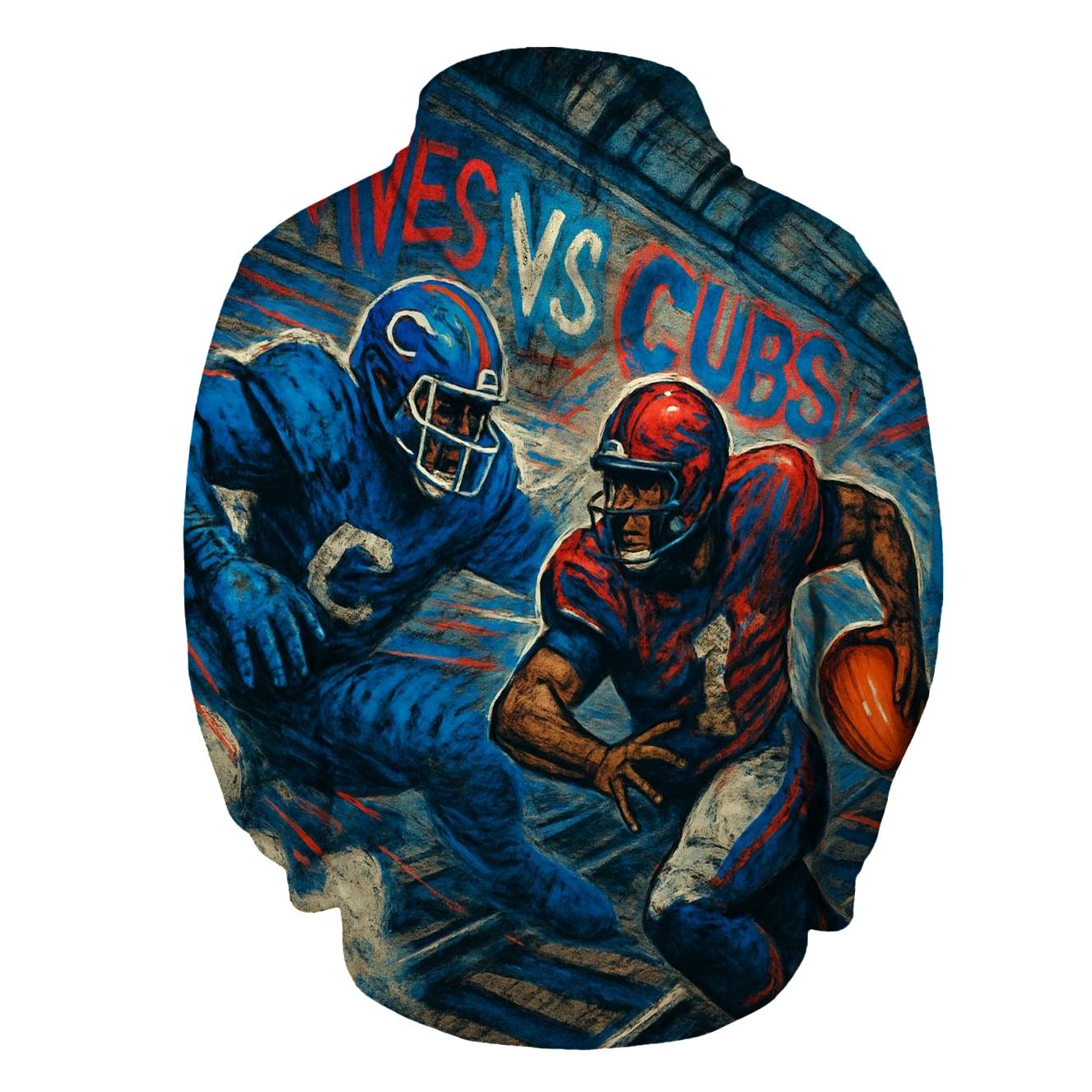 Subway Tunnel Blitz Chase printed hoodies