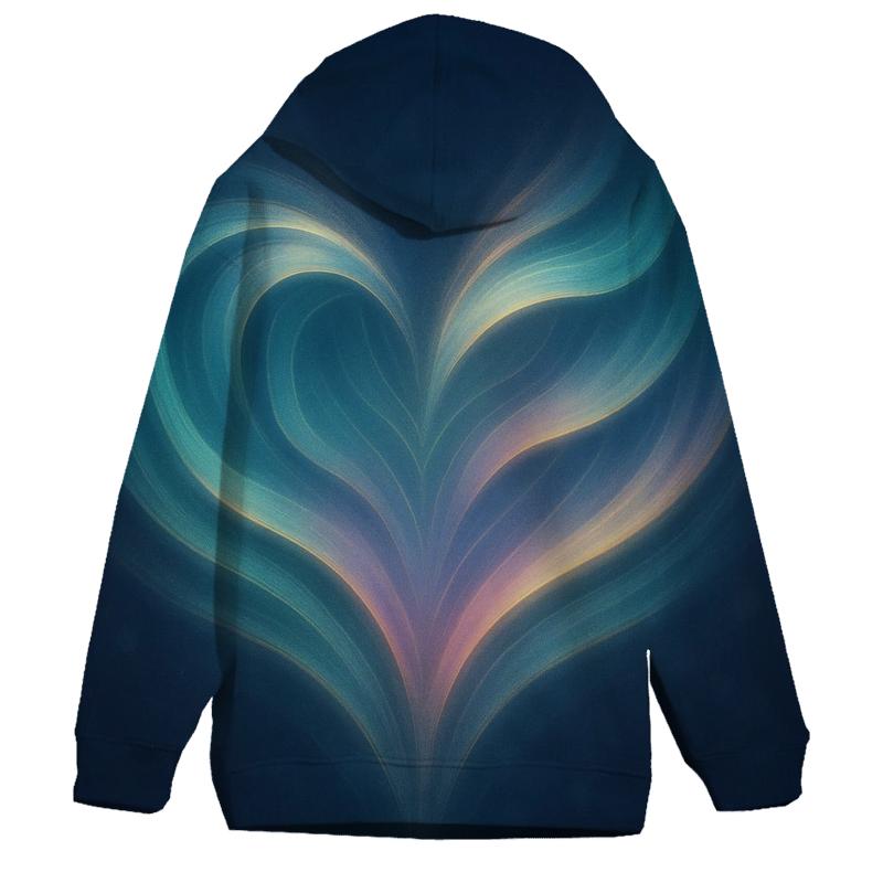 Aurora Heart Resonance zip-up hoodies