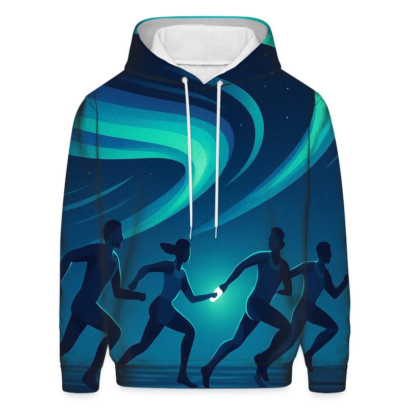Aurora Sprint Relay embroidered hoodies