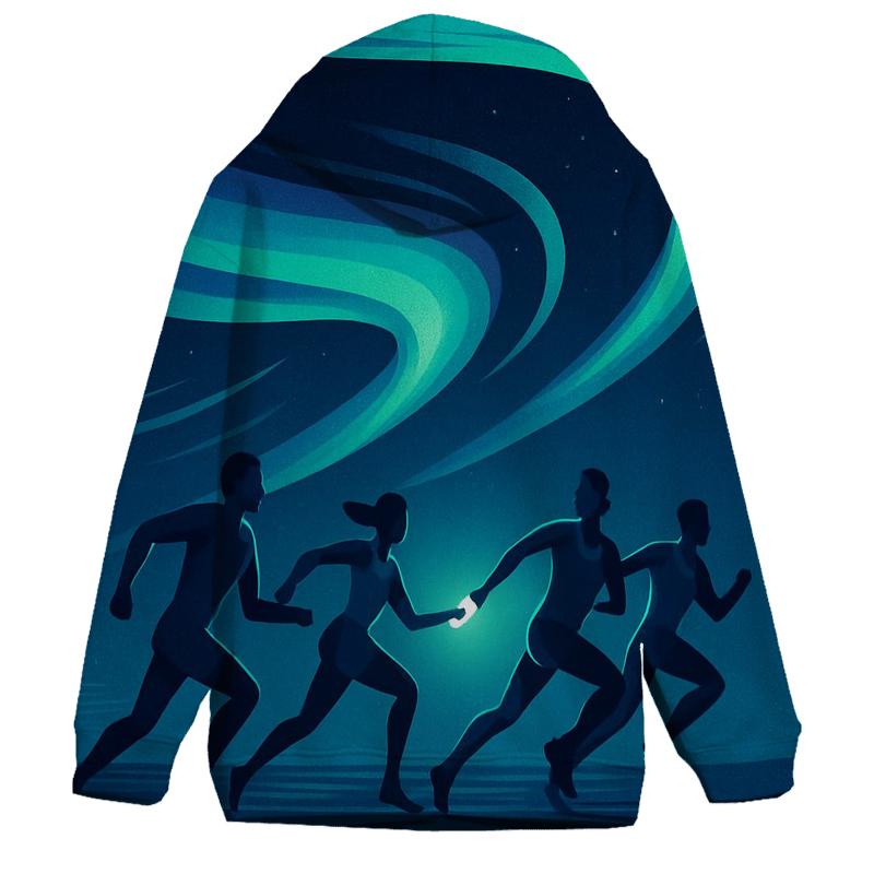 Aurora Sprint Relay embroidered hoodies