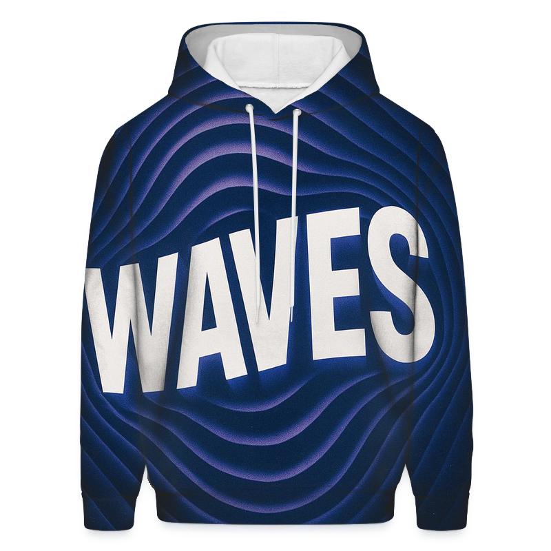 Gravity Wave Typography Ripple custom hoodies