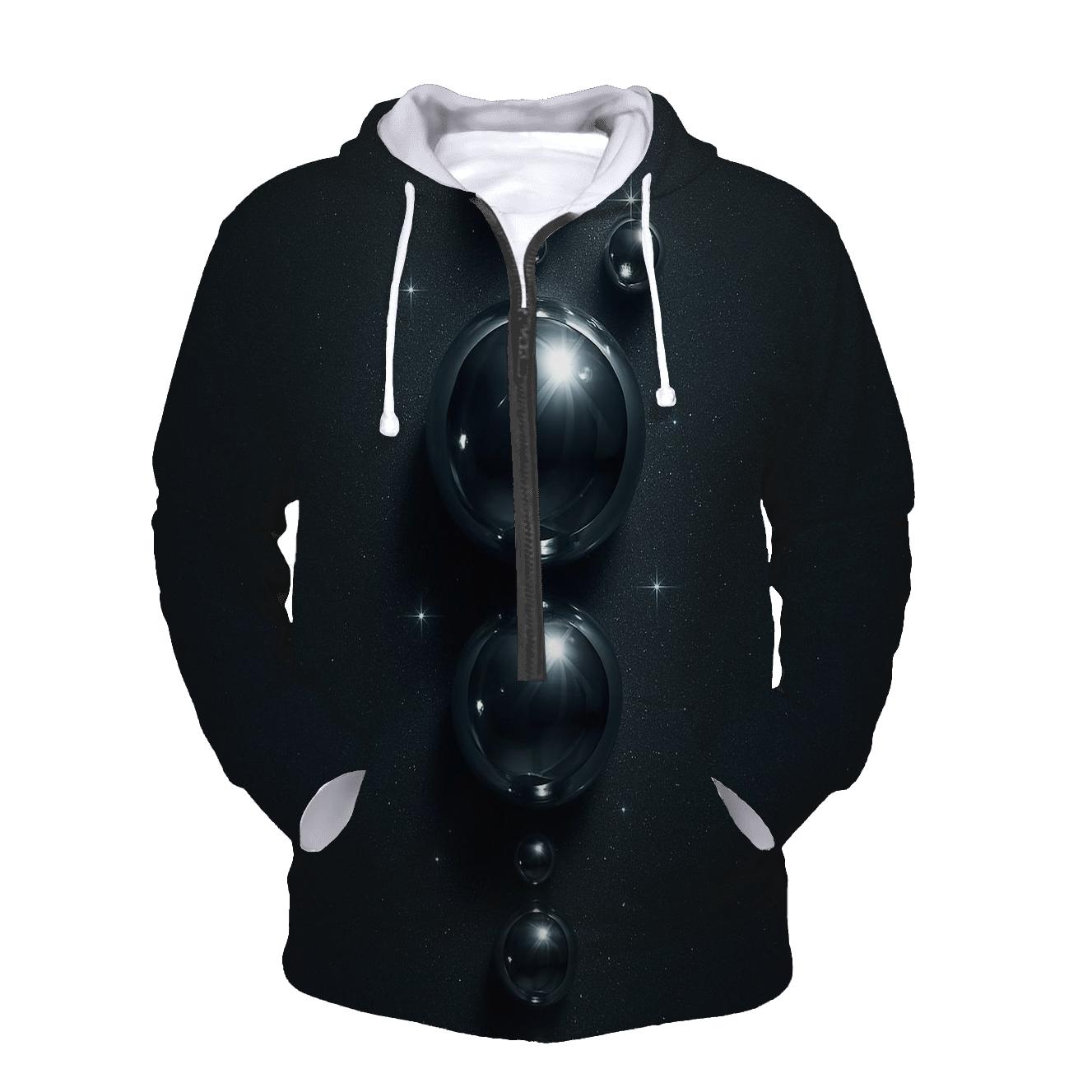 Chrome Orb Cascade premium hoodies