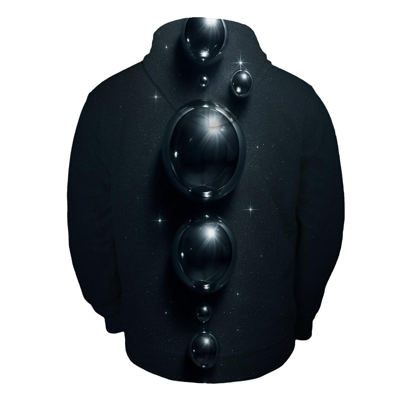 Chrome Orb Cascade premium hoodies