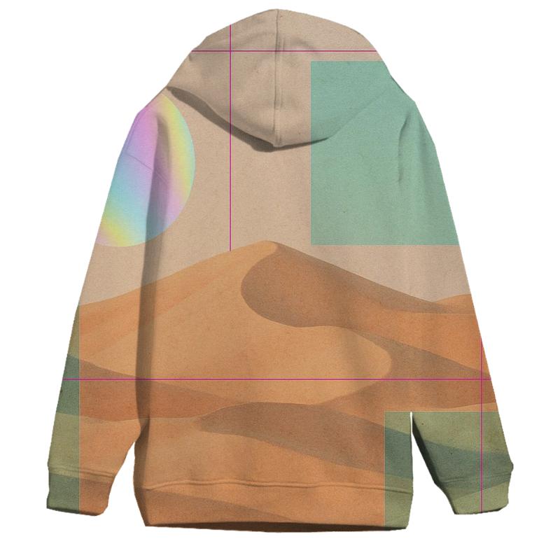 Desert Mirage Hologram Collage custom hoodies