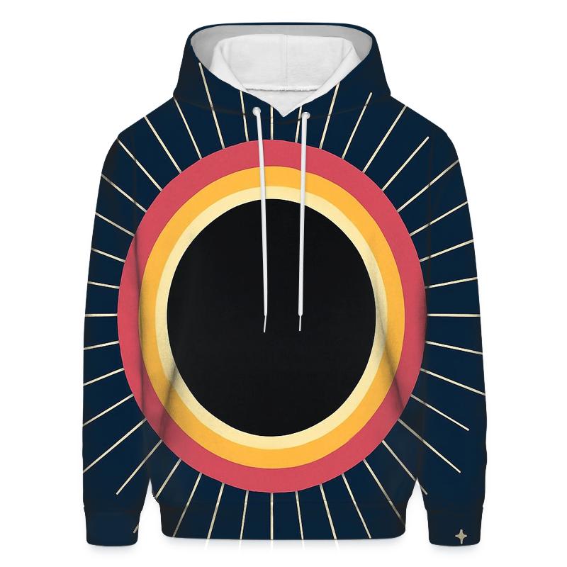 Eclipse Corona Spoke Lattice premium hoodies