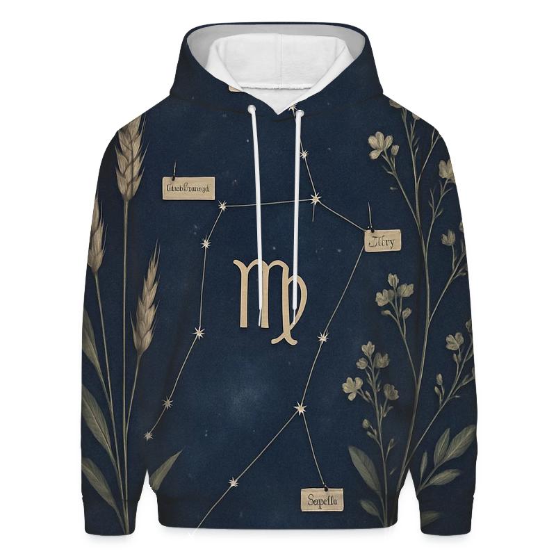 Virgo Wheat Constellation Herbarium hoodie designs
