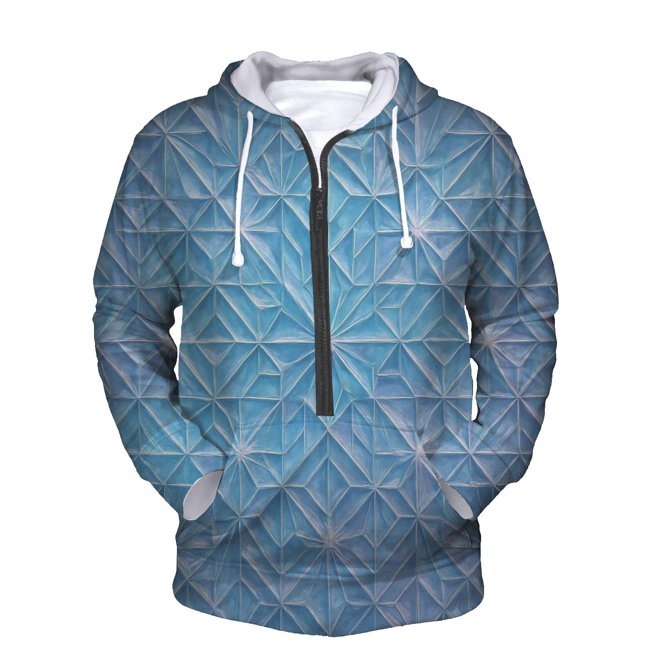 Crystal Lattice Aurora premium hoodies