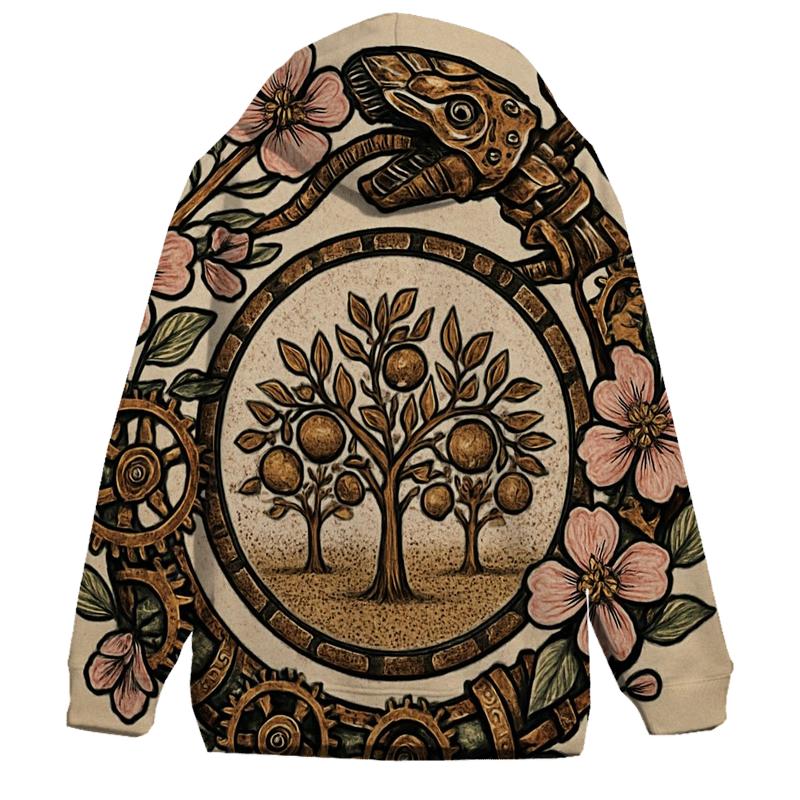Clockwork Orchard Ouroboros embroidered hoodies