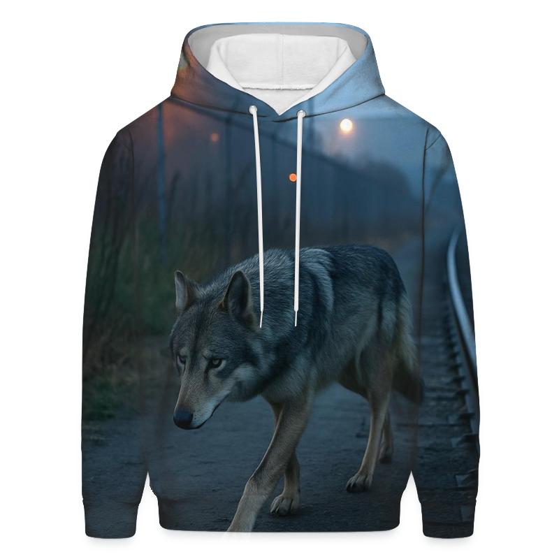 Urban Edge Corridor At Dawn custom hoodies