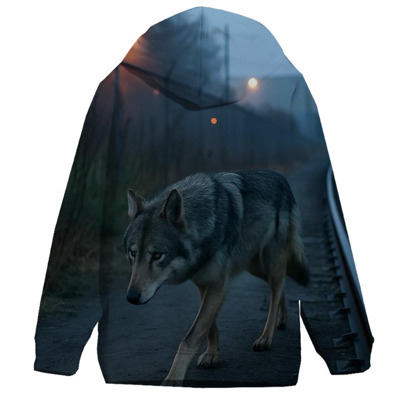 Urban Edge Corridor At Dawn custom hoodies