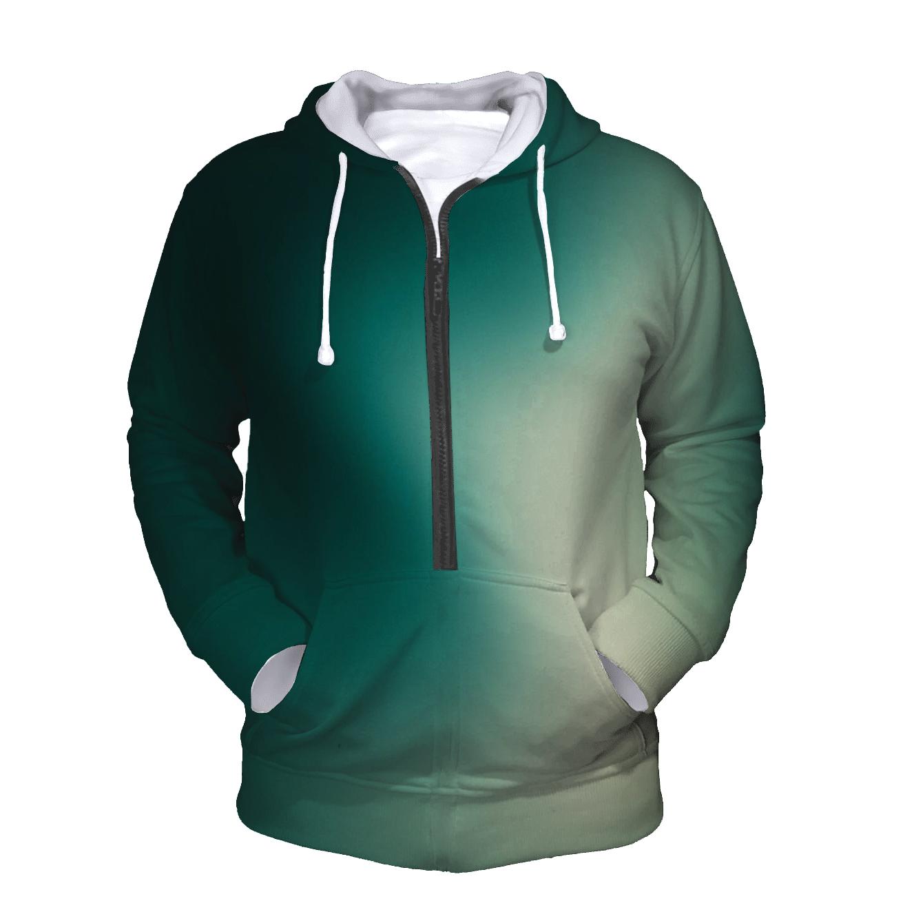 Velvet Jade Fade Gradient hoodie trends