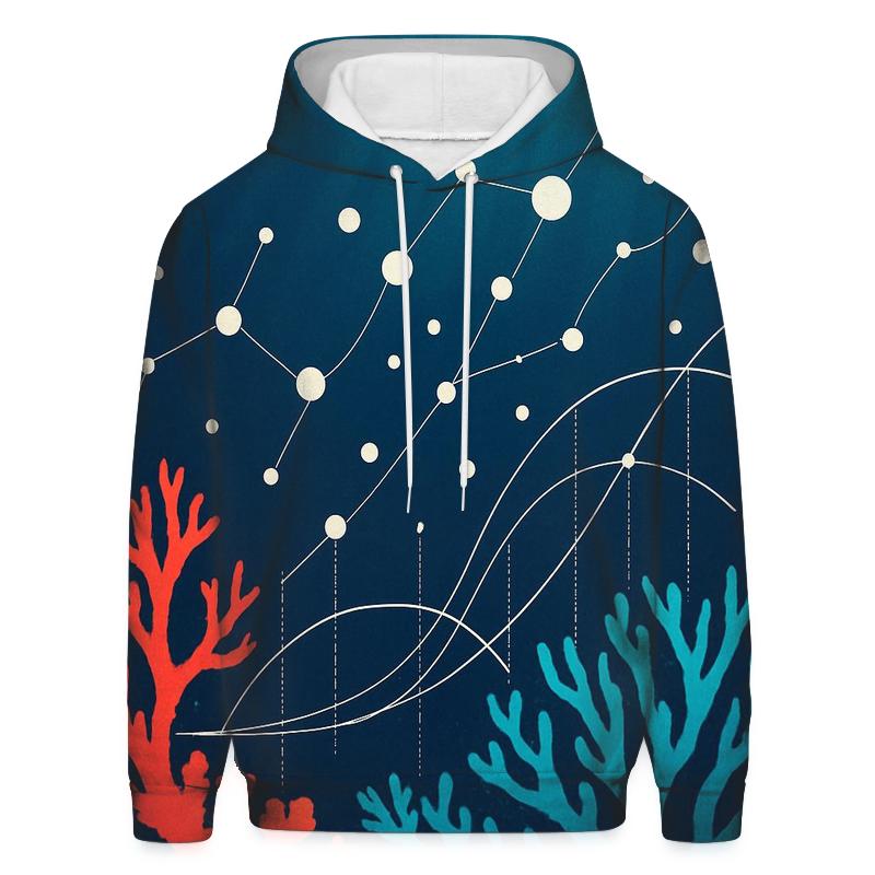 Coral Reef Data Visualization Poster hoodies fashion
