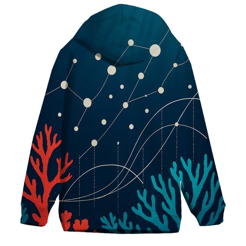 Coral Reef Data Visualization Poster hoodies fashion