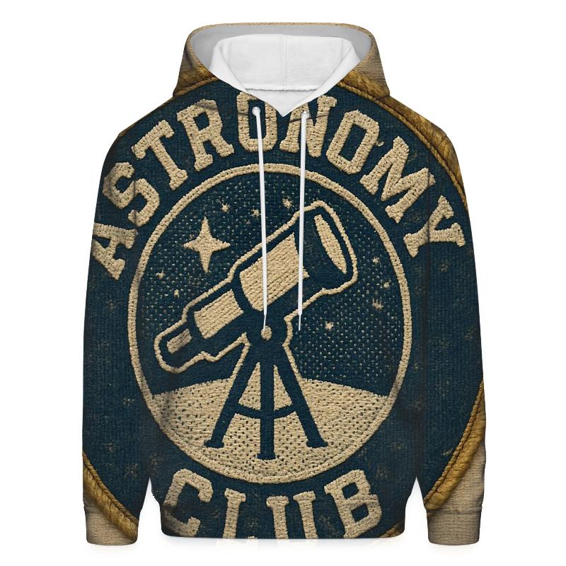 Old School Astronomy Club Patch Emblem hoodies fashion