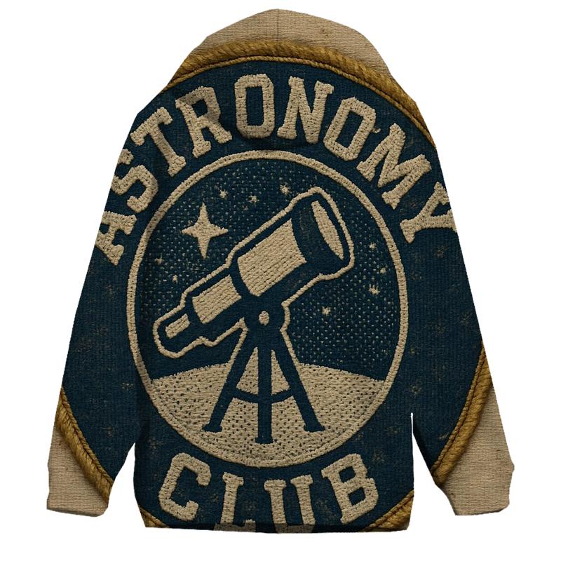Old School Astronomy Club Patch Emblem hoodies fashion