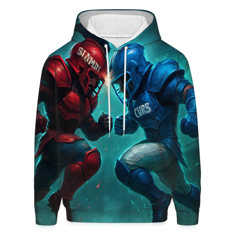 Midnight Helmet Clash Over Wrigley Fog lightweight hoodies