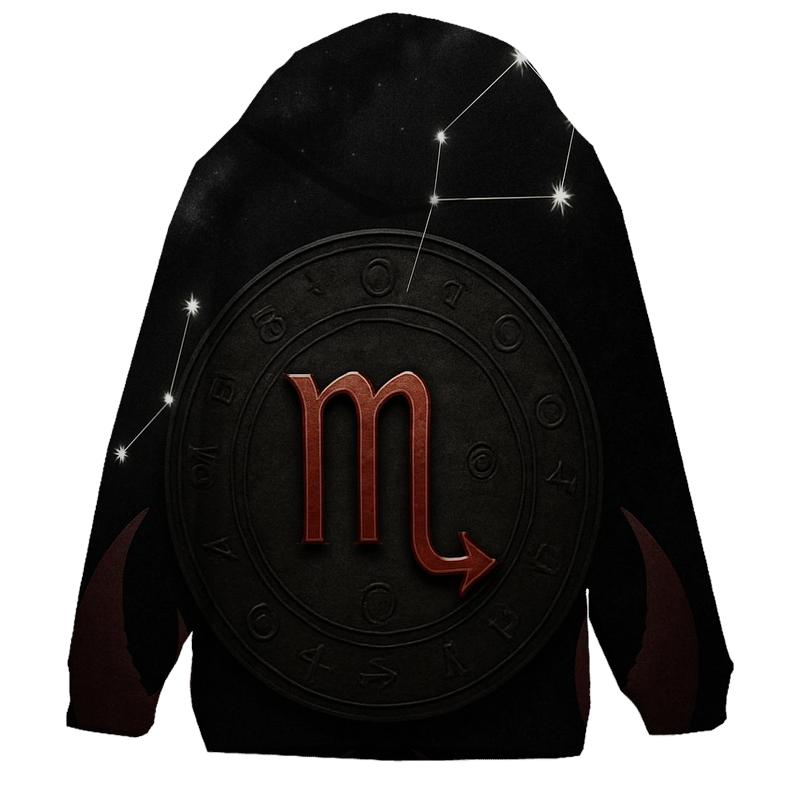 Scorpio Fixed Star Talon Sigil embroidered hoodies