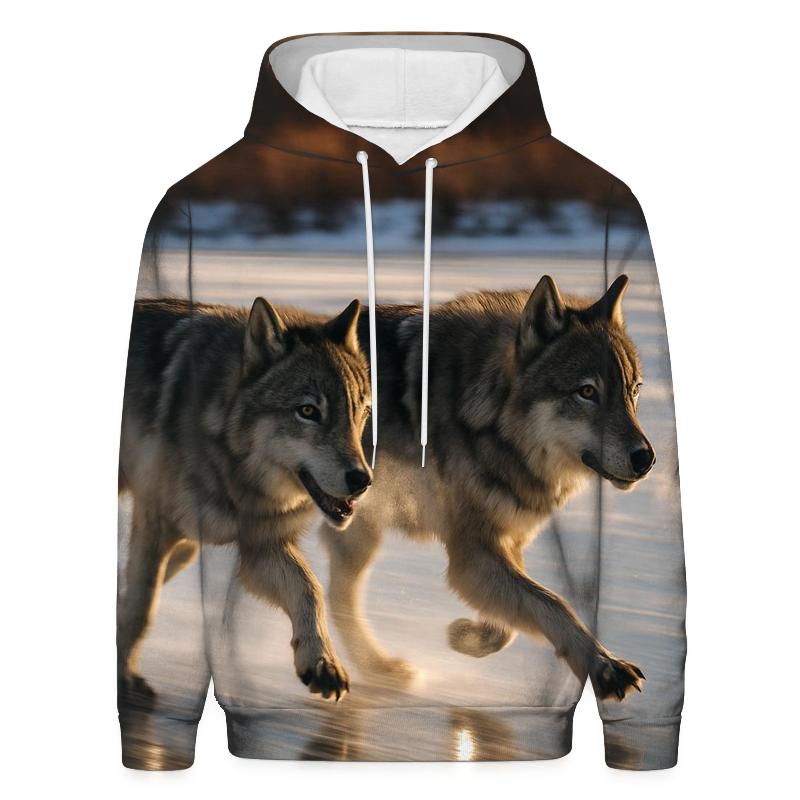 Ice Edge Hunt On A Wind Scoured Lake hoodie trends