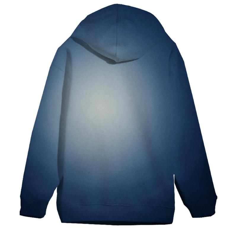 Lunar Frost Drift Gradient pullover hoodies