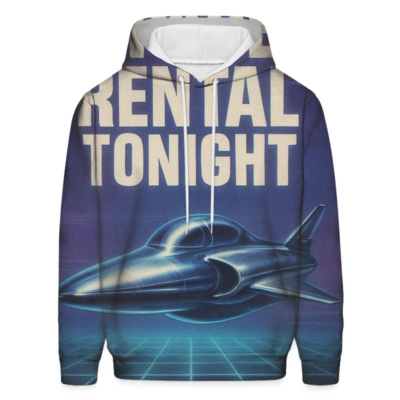 Faded 1980s Video Rental Sci Fi Poster pullover hoodies