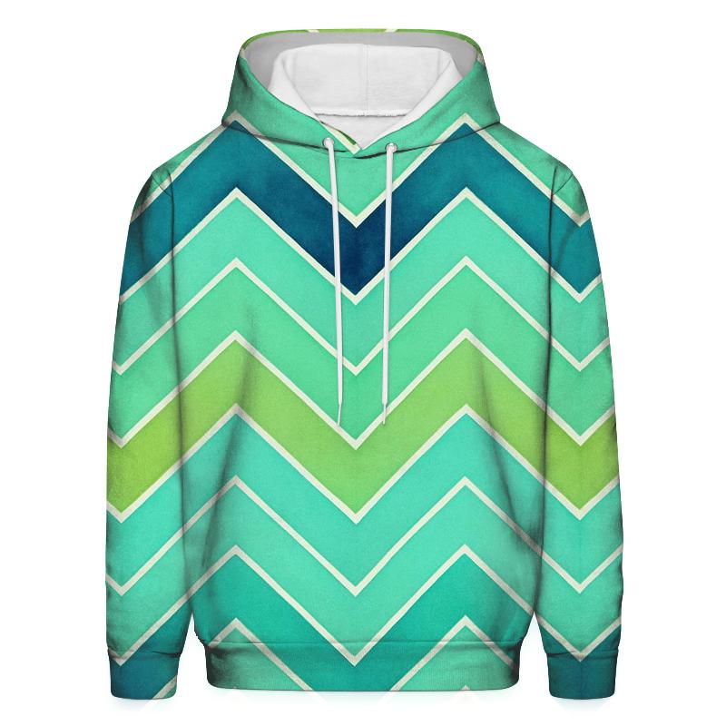 Accordion Chevron Aurora Fold pullover hoodies