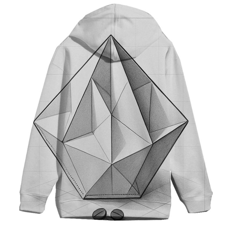Filter Fold Geometry designer hoodies