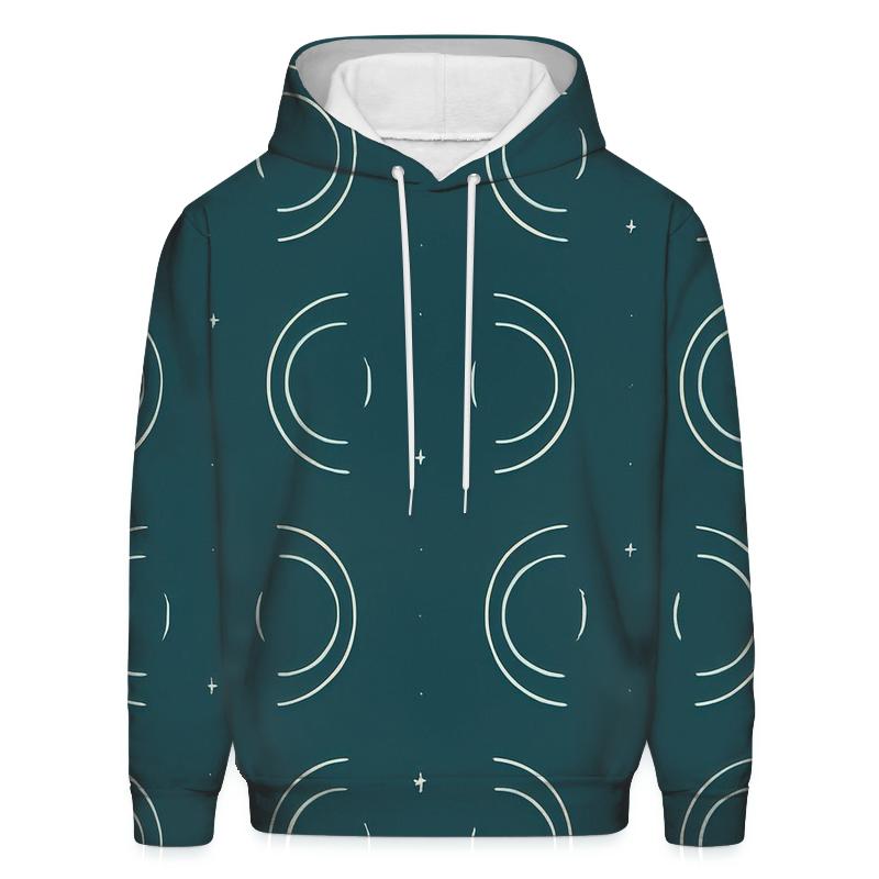 Gravitational Lens Arc Coordinate Field heavyweight hoodies