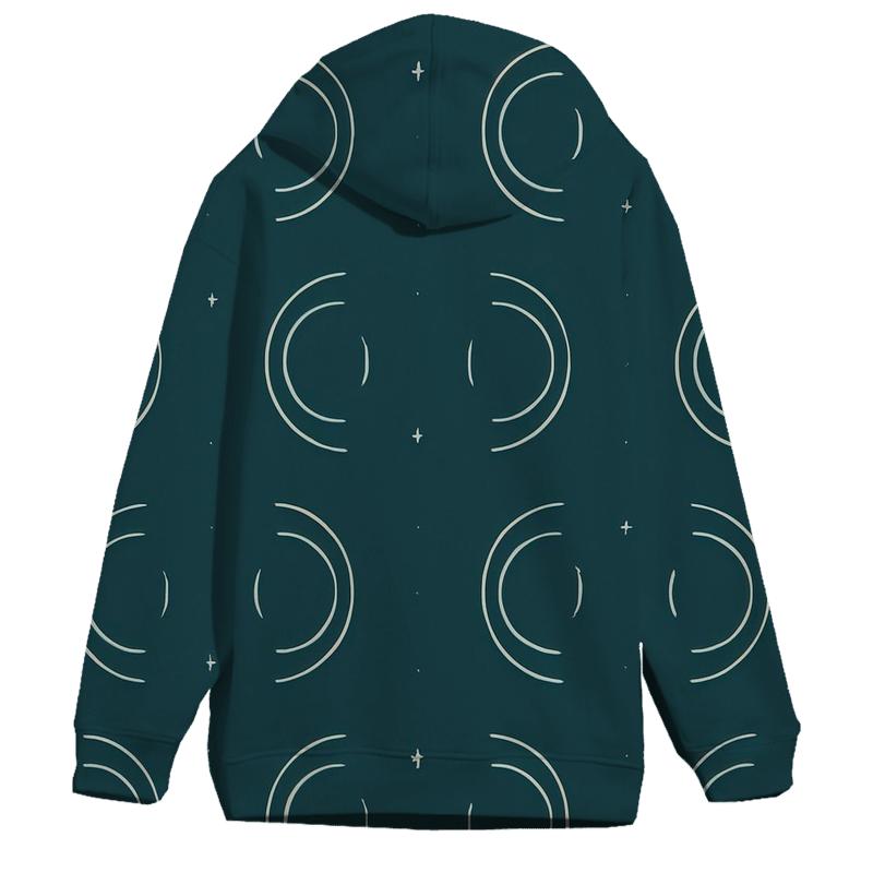 Gravitational Lens Arc Coordinate Field heavyweight hoodies