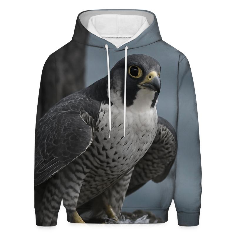 Basalt Ledge Sentinel Peregrine Falcon embroidered hoodies