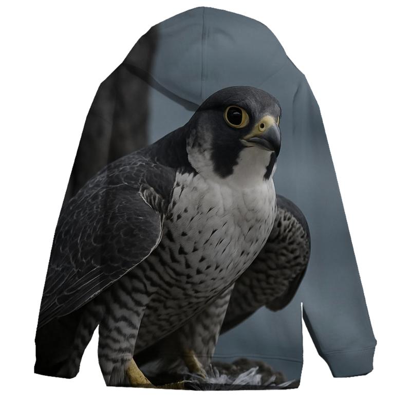 Basalt Ledge Sentinel Peregrine Falcon embroidered hoodies