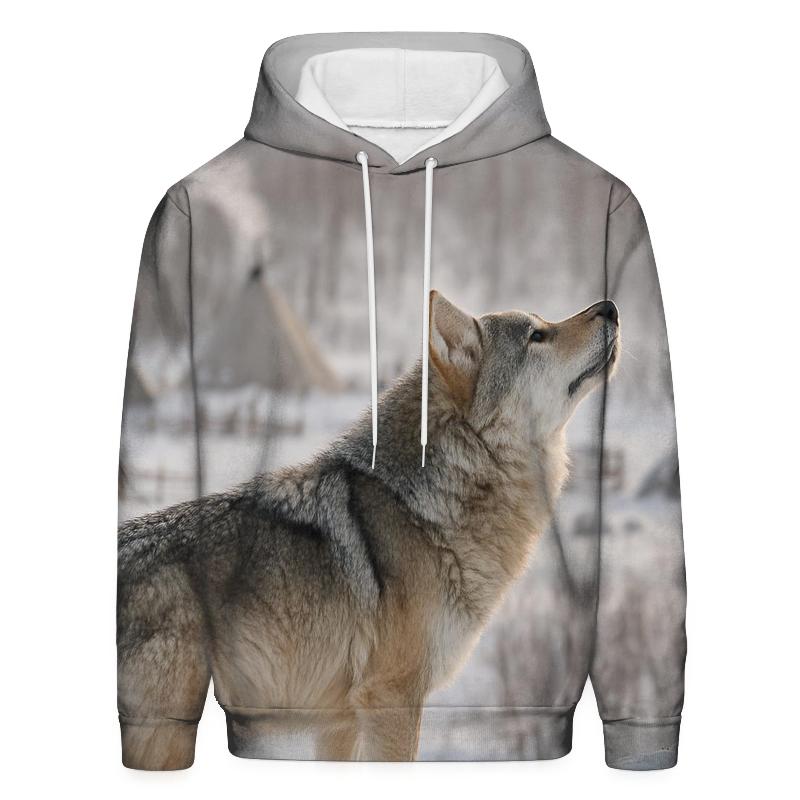 Cultural Landscape Crossing Near Reindeer Herding Camp custom hoodies