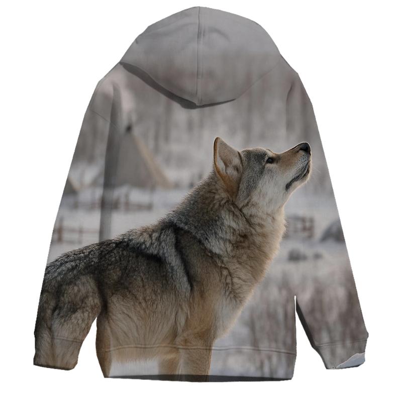 Cultural Landscape Crossing Near Reindeer Herding Camp custom hoodies
