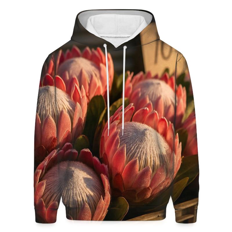 Protea Heads On A Market Crate hoodie trends