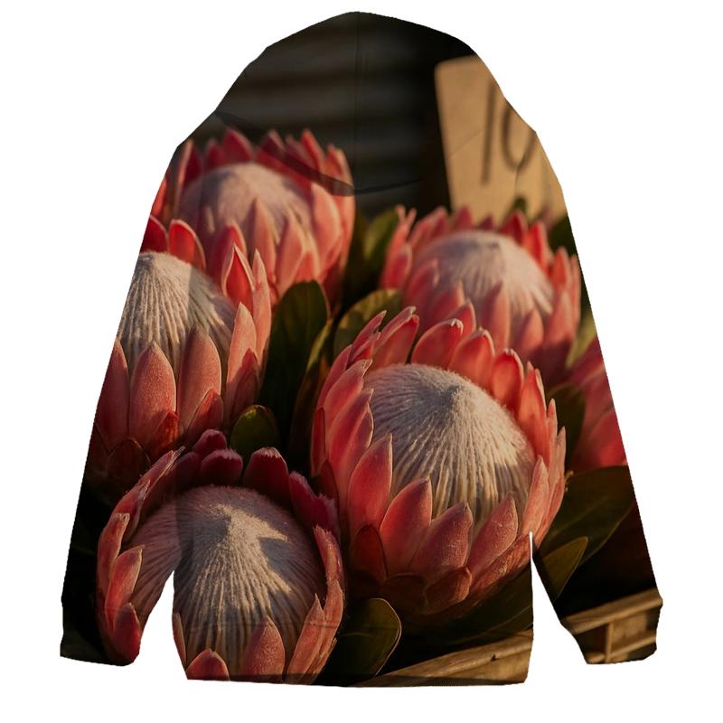 Protea Heads On A Market Crate hoodie trends