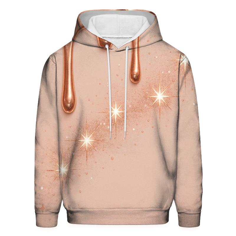 Rose Gold Meteor Drips custom hoodies