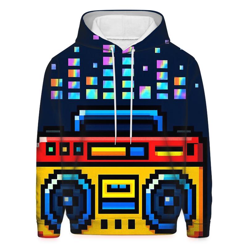 Pixel Arcade Boombox lightweight hoodies