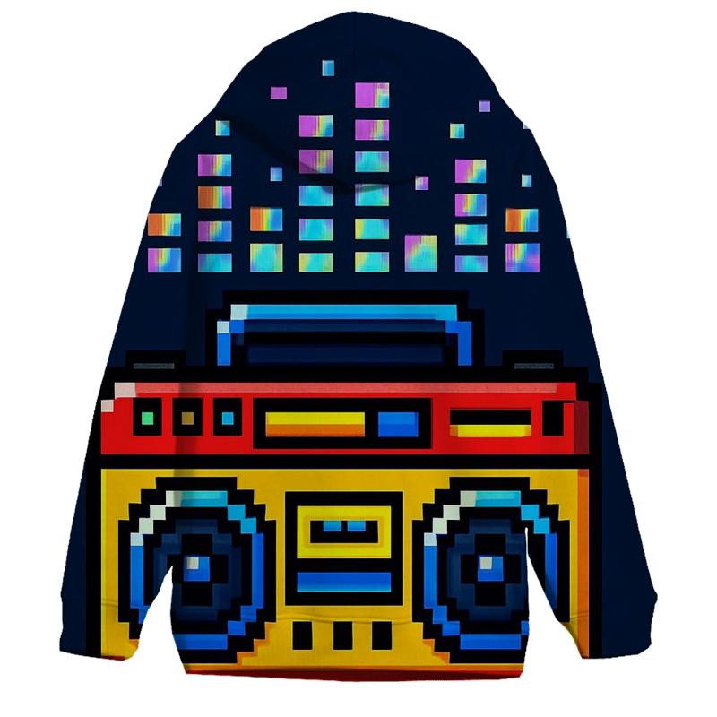 Pixel Arcade Boombox lightweight hoodies