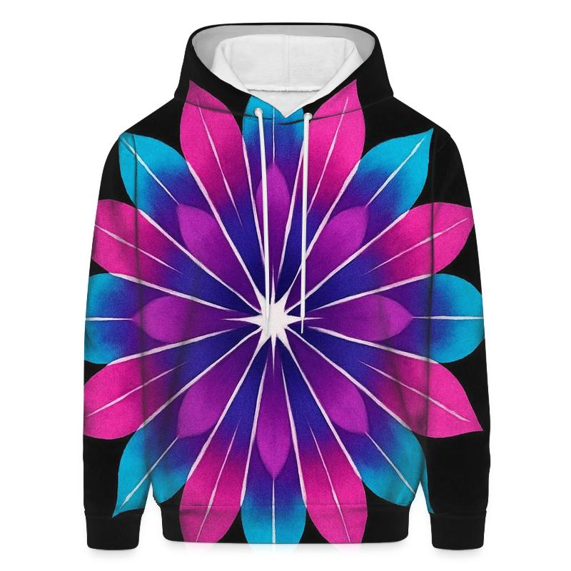 Mandala Supernova Sunburst embroidered hoodies
