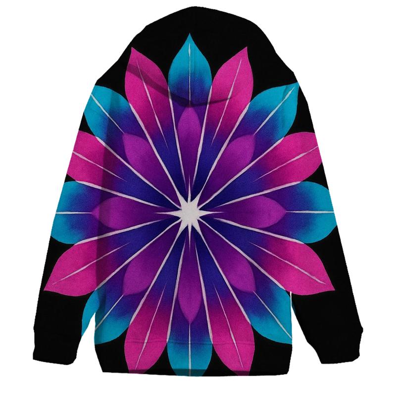 Mandala Supernova Sunburst embroidered hoodies