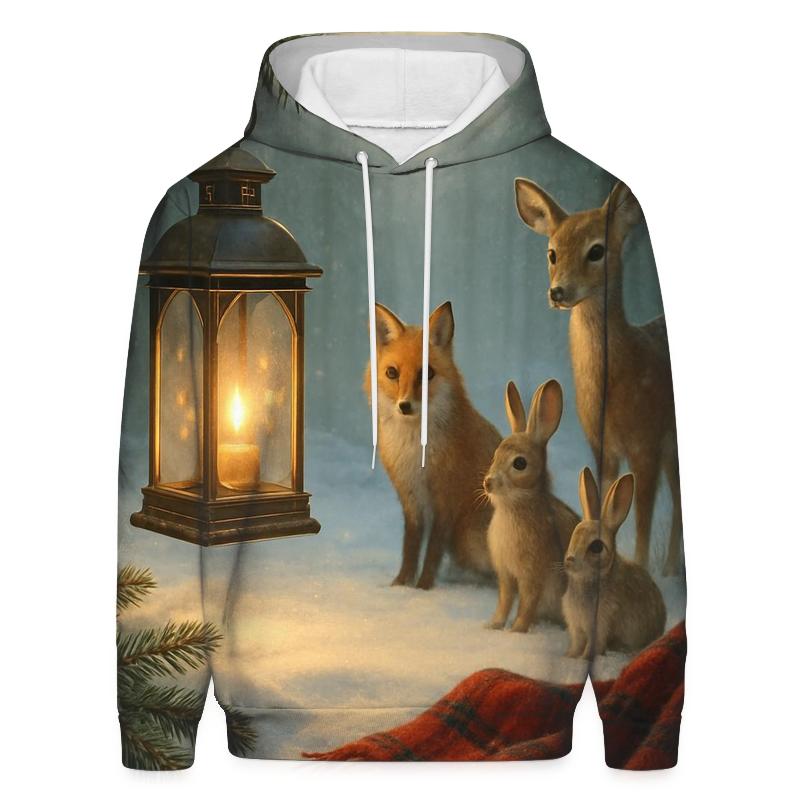 Forest Lantern And Woodland Carolers hoodie trends