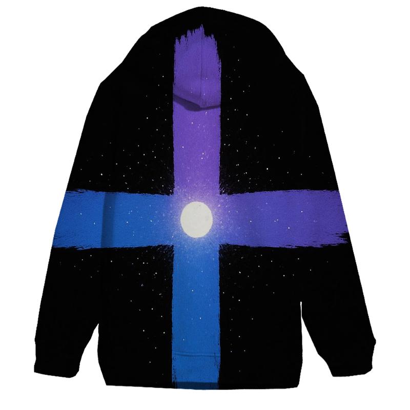 Pulsar Beam Cross Fan embroidered hoodies