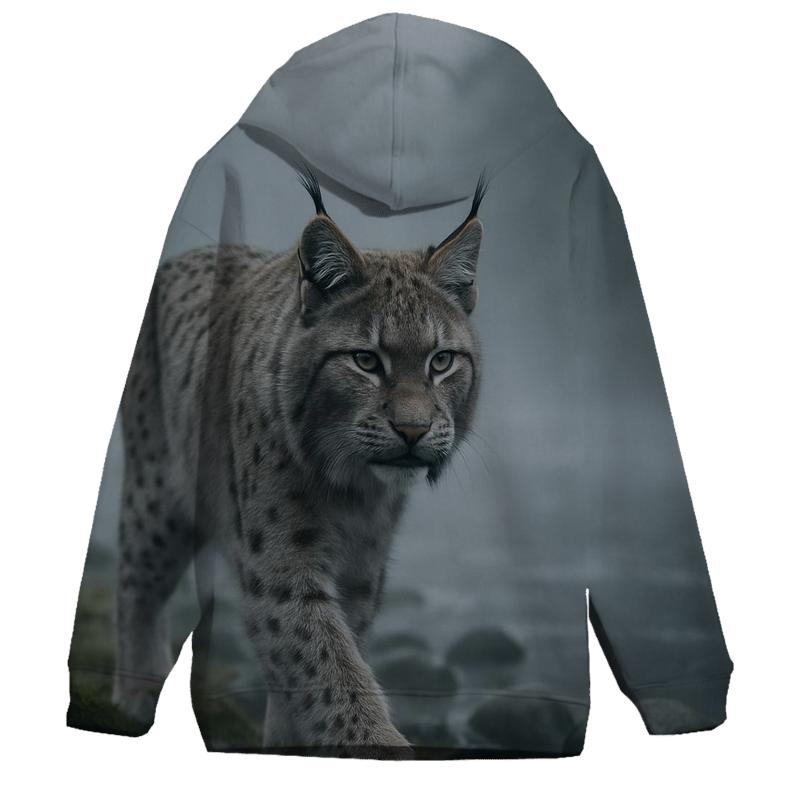 Mist River Passage Eurasian Lynx hoodie designs