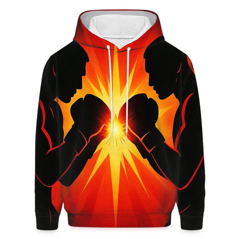 Solar Flare Boxing printed hoodies
