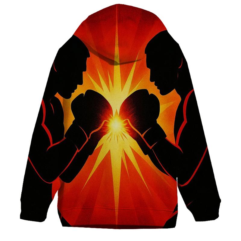 Solar Flare Boxing printed hoodies