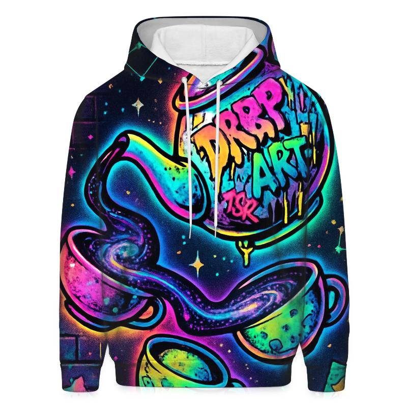 Graffiti Astral Tea Party graphic hoodies