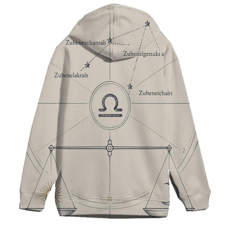 Libra Equinox Balance Diagram graphic hoodies